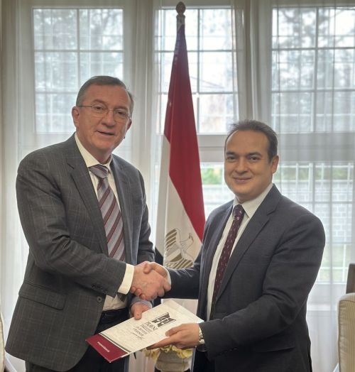 Prof. dr Milan Počuča i Njegova Ekselencija gospodin Basel Salah sastali su se u Beogradu