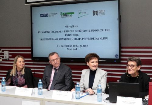 Okrugli sto "Klimatske promene – uloga zelene ekonomije i kontinuirano smanjenje uticaja privrede na klimu"