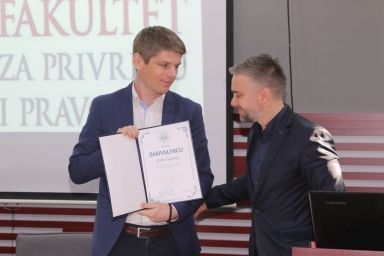 ARNAUD GOUILLON AS A GUEST LECTURER AT THE FACULTY OF LAW FOR COMMERCE AND JUDICIARY IN NOVI SAD